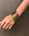 Rainbow Glass Bangles (Set of 12)