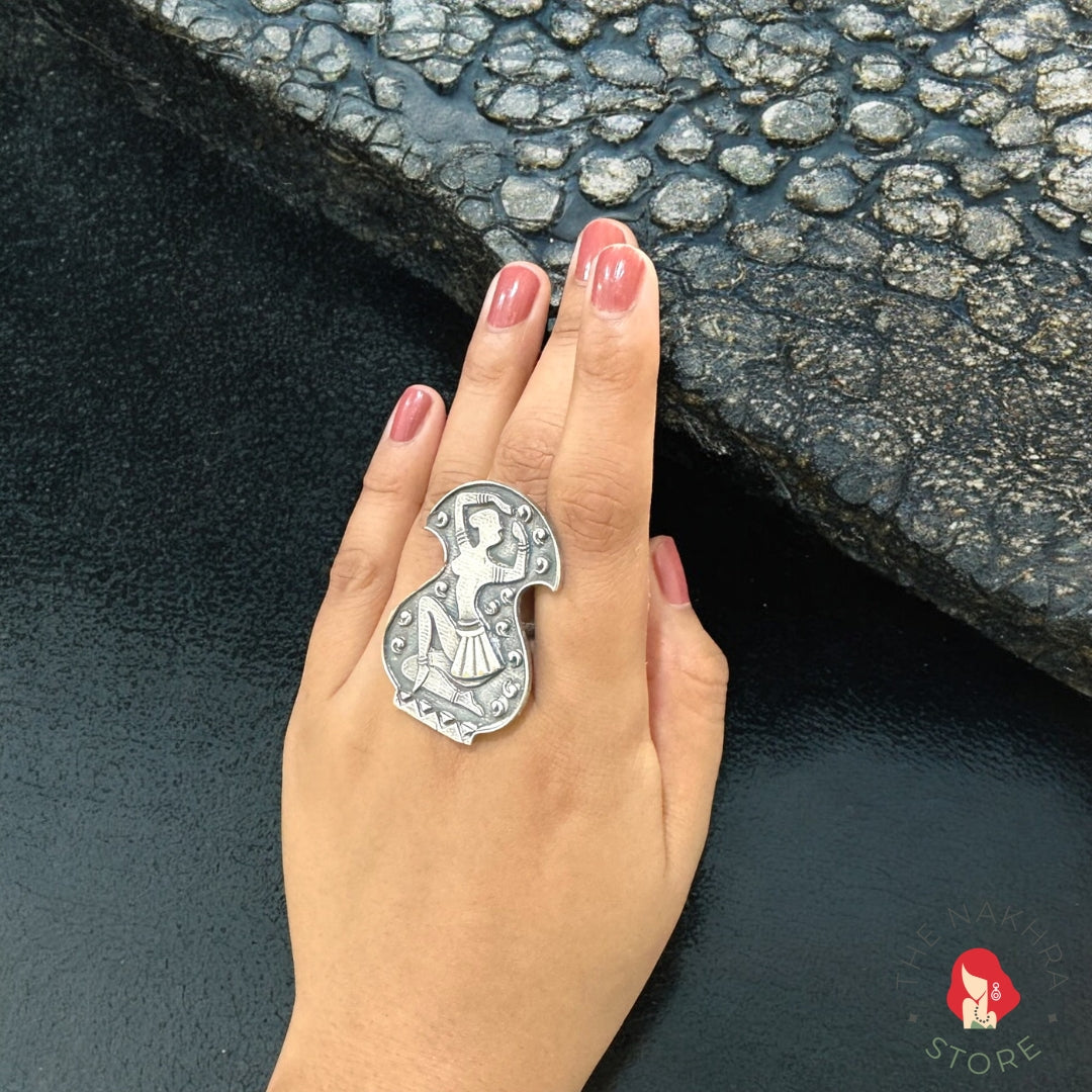 Silver Nritya Ring