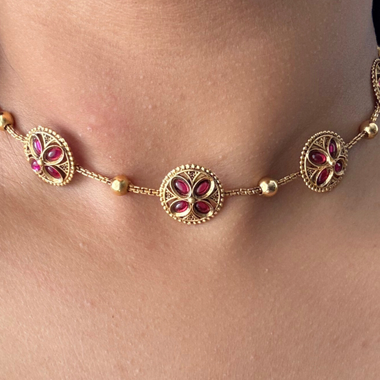 Juhi Pink Necklace Set