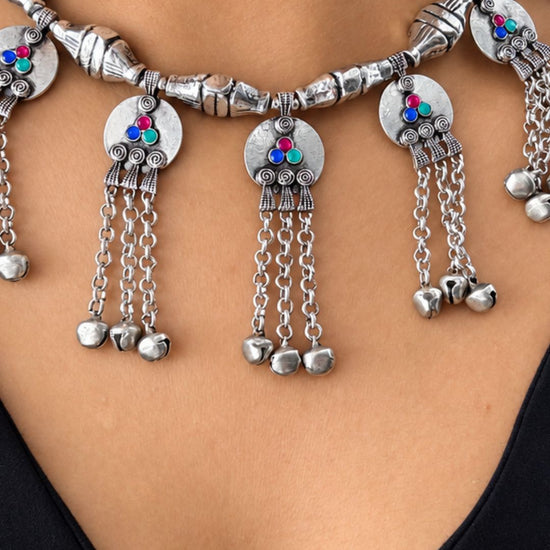 Sangam Oxidised Choker Set