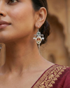 Kumud Kundan Oxidised Earrings
