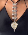 Leaf Dual-tone Tie Choker Set