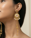 Shabnam Golden Long Kashmiri Jhumka