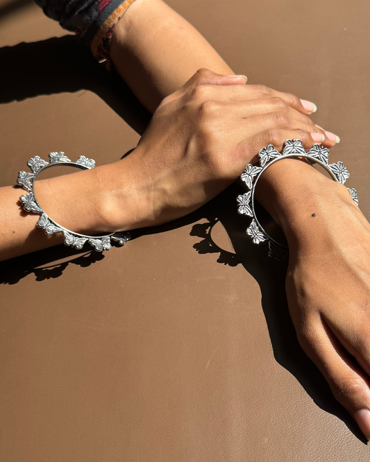 Titli Oxidised Bangles - Set of 2