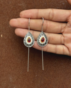 Saraj Kundan Oxidised earrings