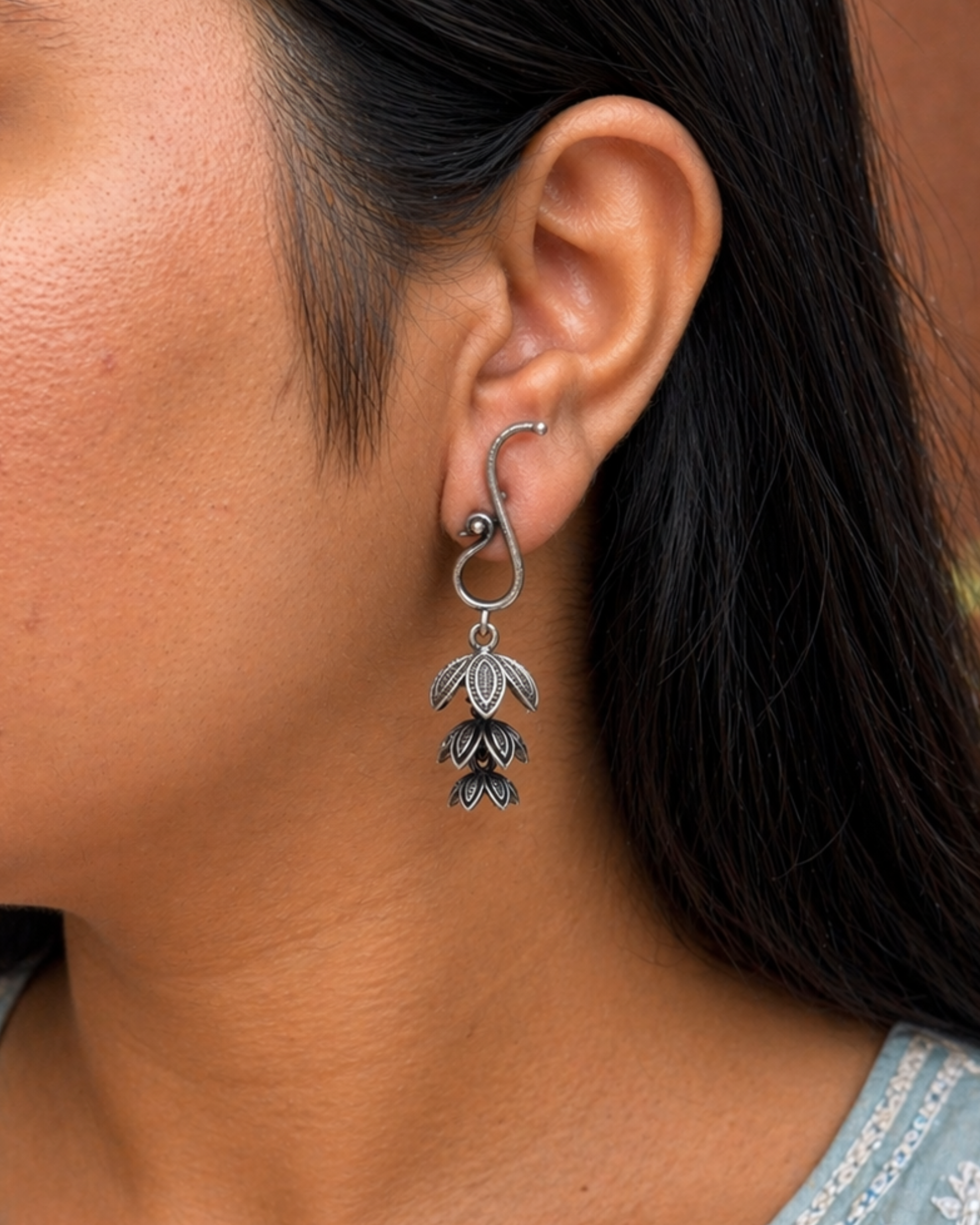 Shayari Oxidised Earrings