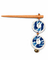 Ajrakh Handcrafted Wooden Hairpin Stick