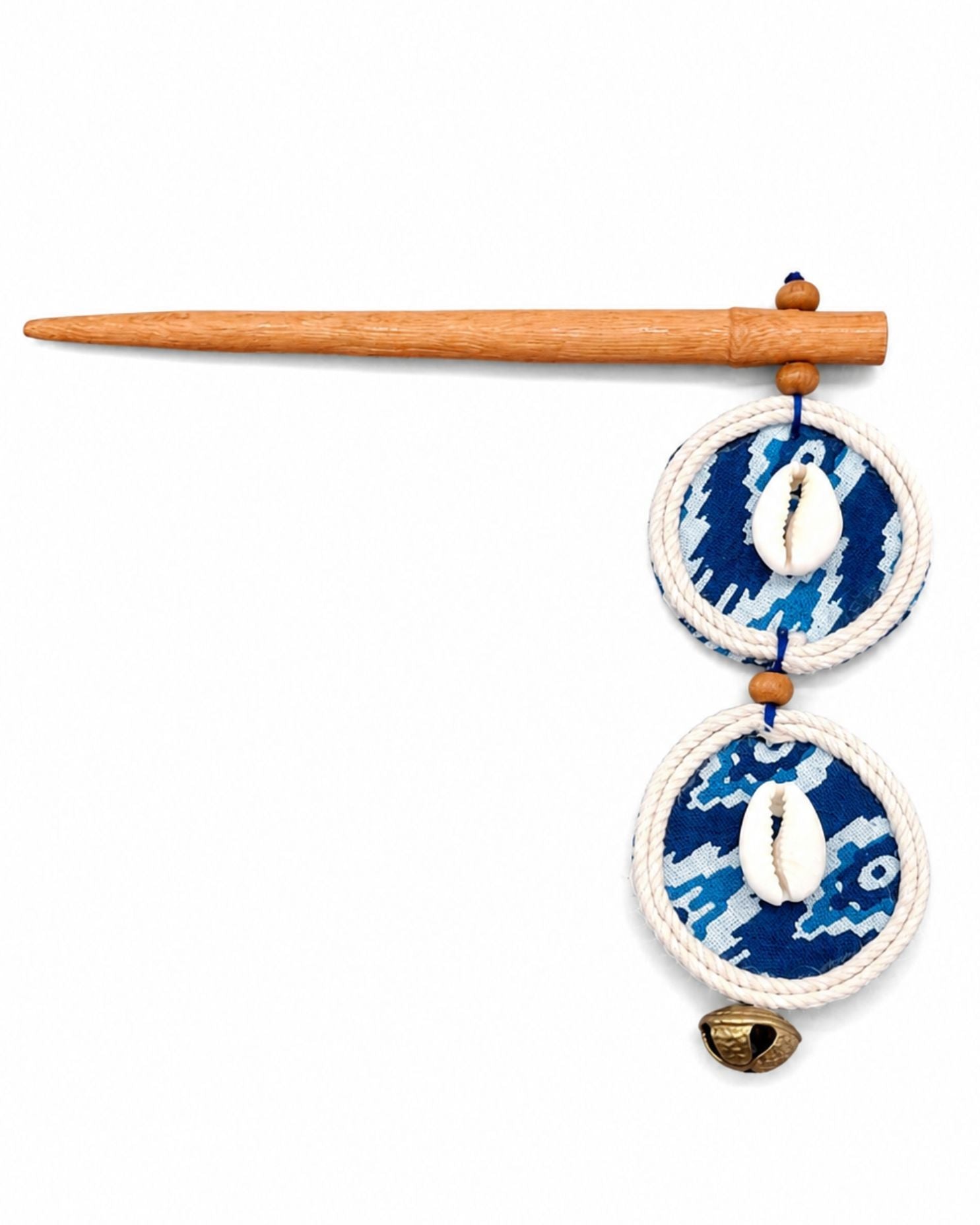 Ajrakh Handcrafted Wooden Hairpin Stick