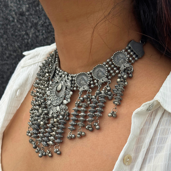 Radhika Oxidised Choker Set