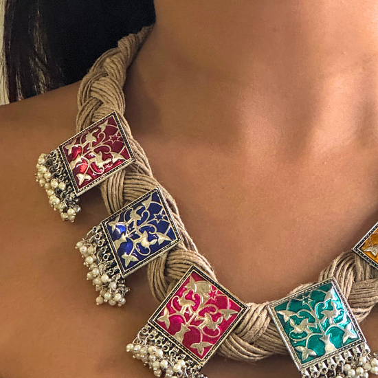 Rangeen Jute Necklace