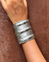 Myra Silver Oxidised Kada