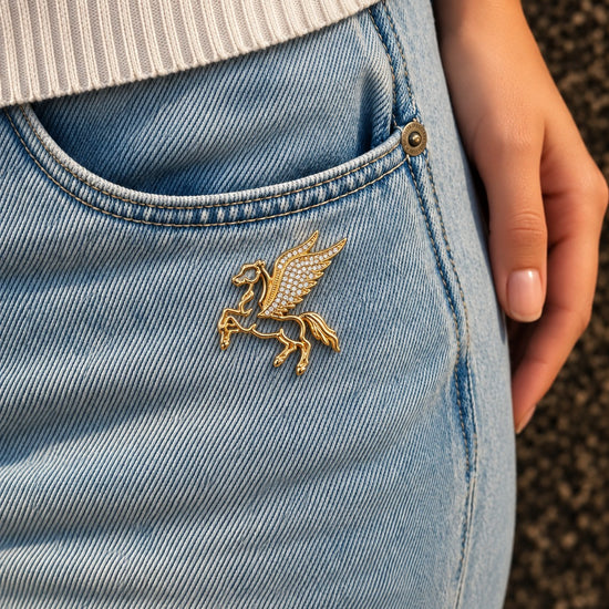 Flying Horse Brooch