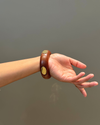 Yashi Brown Wooden Bangle