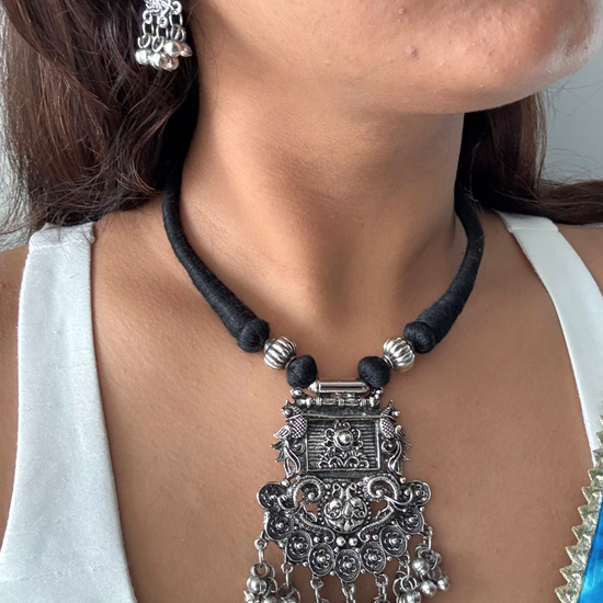 Oxidised Anushka Choker Set