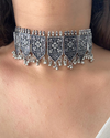 Dhyani Oxidised Choker Set
