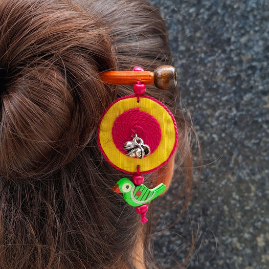 Kahani Handcrafted Wooden Hairpin Stick