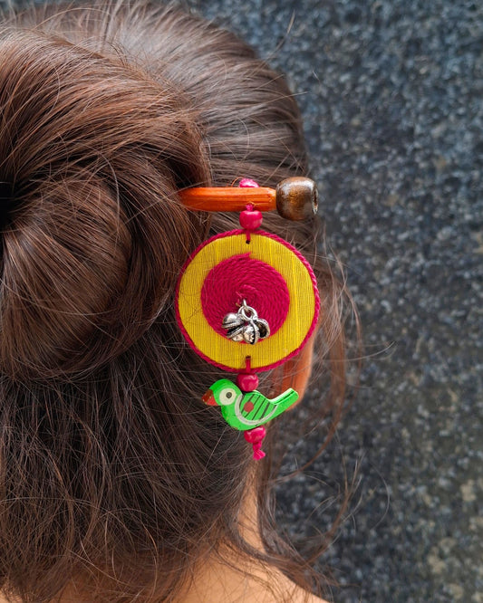 Kahani Handcrafted Wooden Hairpin Stick