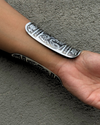 Dhyana Tribal Long Silver Kada
