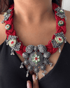 Gulpari Red Jute Necklace
