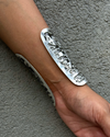 Shaili Tribal Long Silver Kada