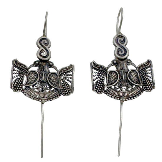 Morepankh Oxidised Earcuff - Set of 2