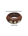 Sarangi Brown Wooden Bangle