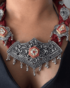 Agnika Red Jute Necklace