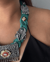 Aranya Green Jute Necklace