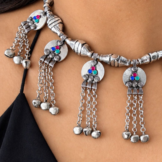 Sangam Oxidised Choker Set