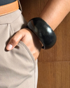 Anjani Black Wooden Bangle