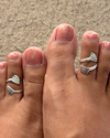 Oyster Shell Toe Ring - Set of 2