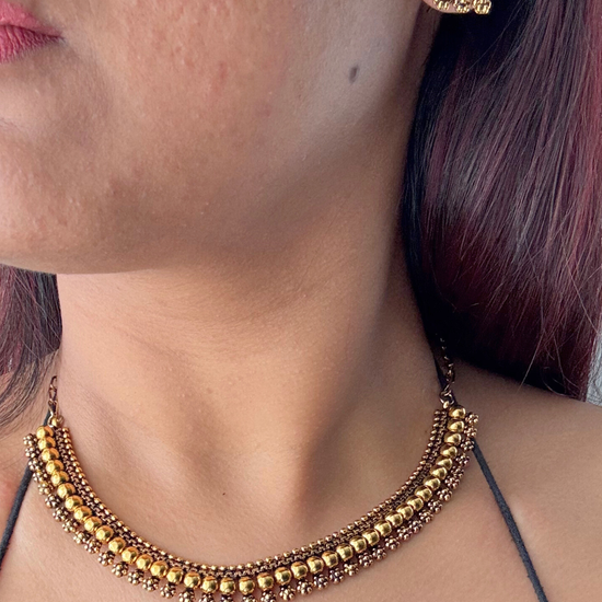Sona Temple Necklace Set