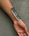 Zoya Tribal Long Silver Kada