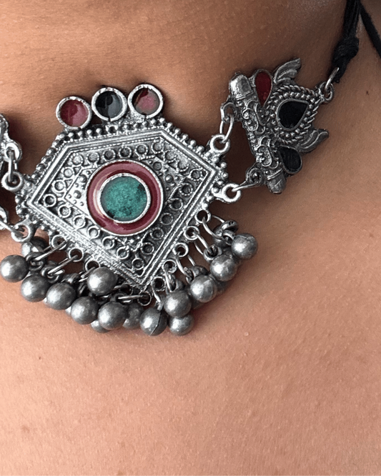 Ashna Oxidised Choker