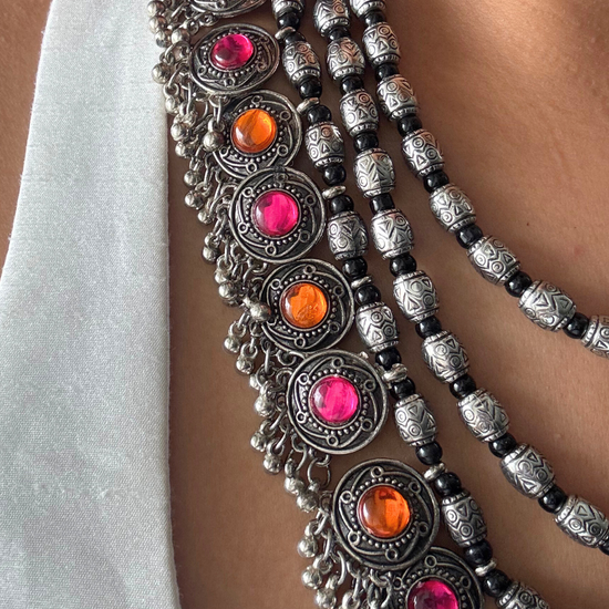 Saundarya Multi colour Necklace Set