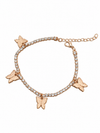 Butterflies Golden Anklet