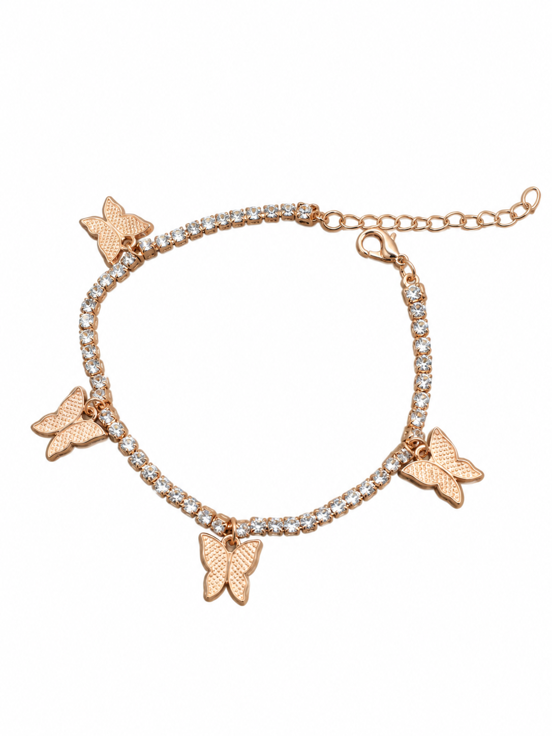 Butterflies Golden Anklet