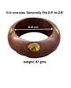 Shankha Brown Wooden Bangle
