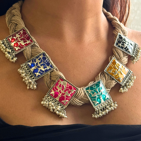 Rangeen Jute Necklace