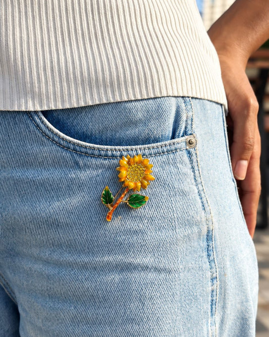 Sunflower Brooch