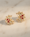 Boondi Crescent Kundan Earrings