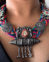 Morni Multi Colour Jute Necklace