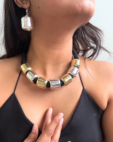 Archana Dual-tone Choker Necklace