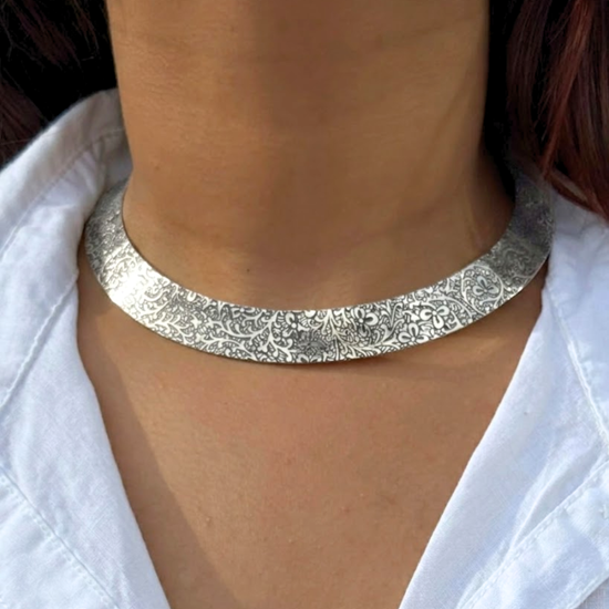 Ansh Tribal Silver Hasli