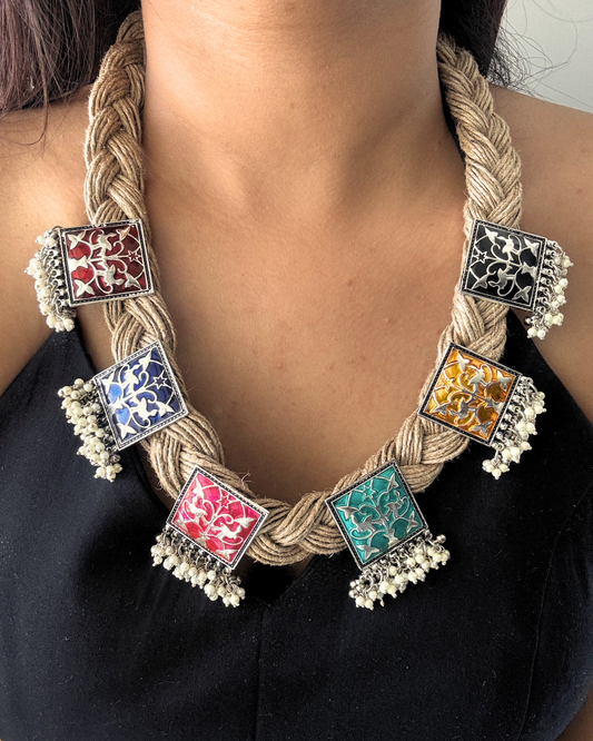 Rangeen Jute Necklace