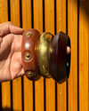 Golden Hour Wooden Bangle Stack - Stack of 3