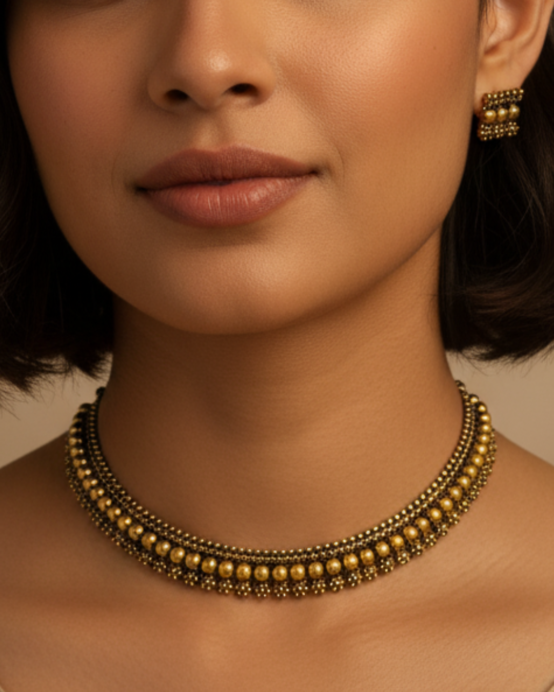 Sona Temple Necklace Set