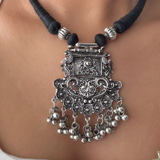 Oxidised Anushka Choker Set