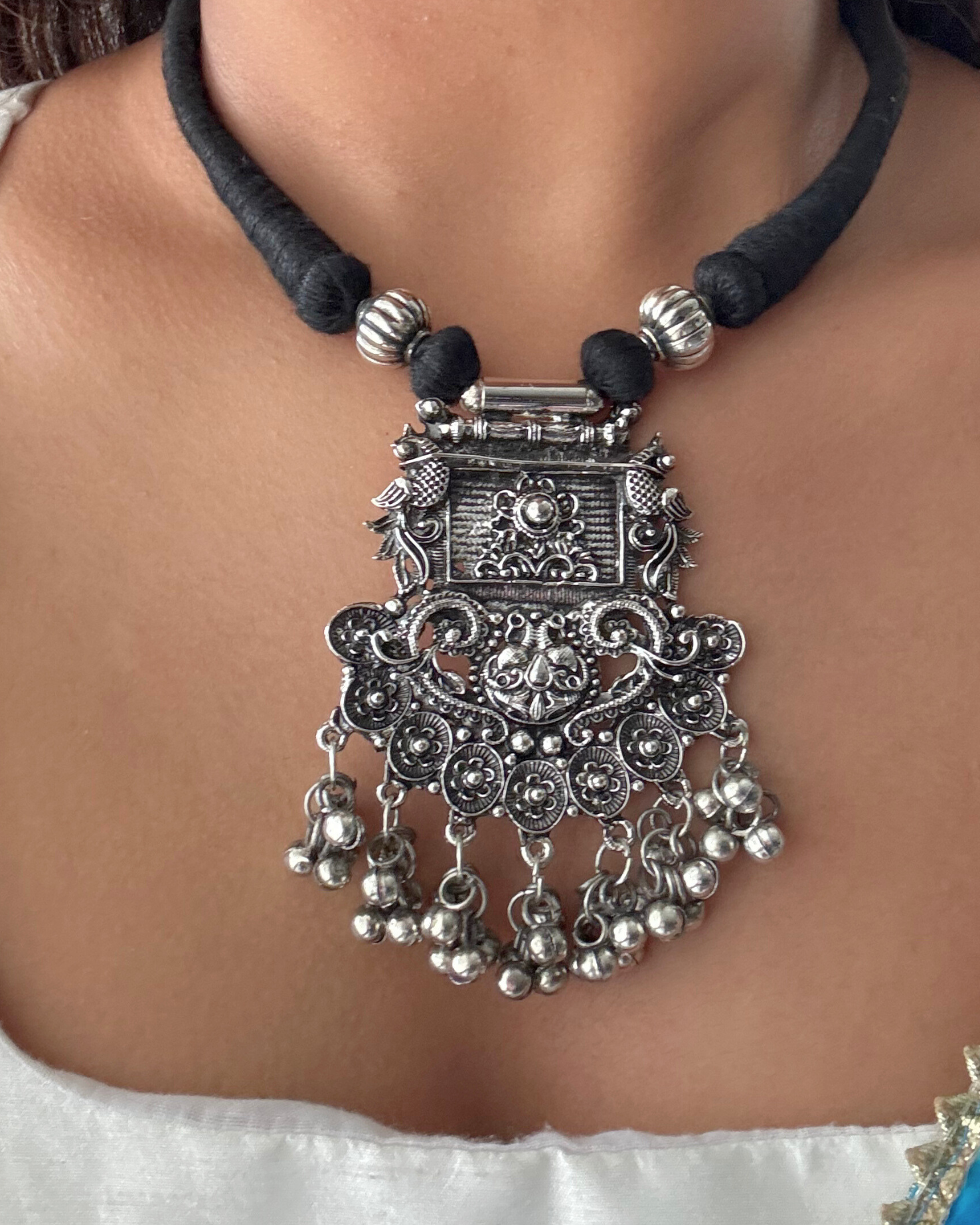 Oxidised Anushka Choker Set