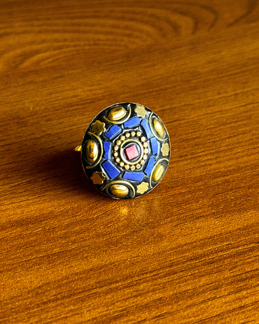 Lila Moroccan Ring